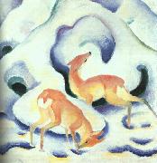 Franz Marc, Deer in the Snow